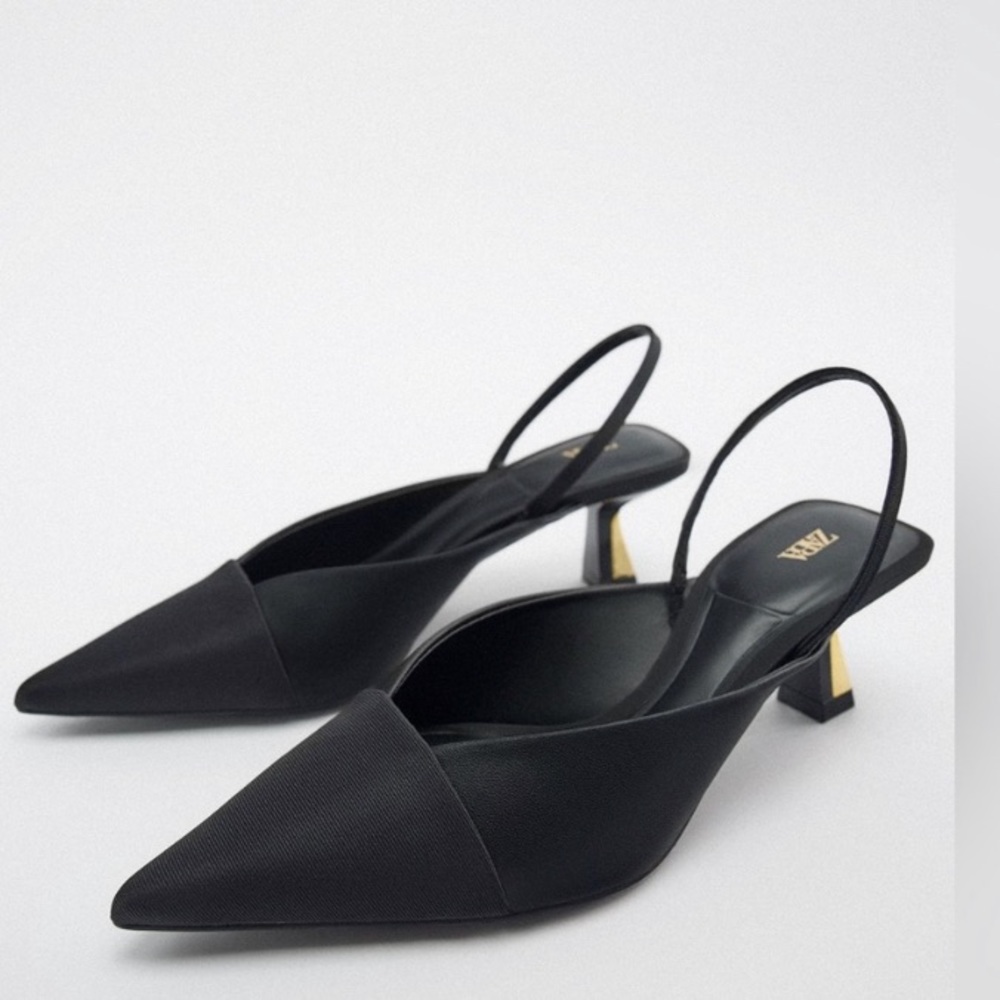 ZARA Slingback Heels size 7 NWOT